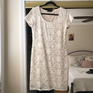 White lace dress by Tiana B